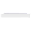 Arcqua Edge Opbouw Wastafel - 100x47x12cm - 2 kraangaten - cast marble - mat wit SW1581340