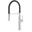 GROHE essence new Keukenkraan - hoog - uittrekbare uitloop - 2 straalsoorten - met profesionele handdouche - chroom SW86841
