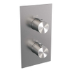 BRAUER Brushed Edition Regendoucheset inbouw - hoofddouche 30cm - gladde knop - inclusief inbouwdeel - handdouche staaf 1 stand - PVD - geborsteld RVS SW538375