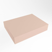 Mondiaz TOP 46 Plan sous vasque - 40x41x12cm - compatible comme plan de meuble - solid surface - Rosee SW1022285
