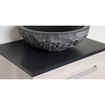 BRAUER Vulcanic topblad - 160x46x2cm - zonder kraangat - natuursteen - basalt antraciet SW27985