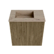 Mondiaz JOYA-DLUX 40cm toiletmeubel - kleur Dusk - Wastafel FAYE positie Links 1 kraangat kleur Arena. SW1425721