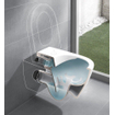 Villeroy Boch Subway 2.0 DirectFlush Pack WC suspendu - abattant softclose - bâti-support Geberit - QeramiQ plaque de commande gris clair - boutons rectangulaires - blanc SW1164314