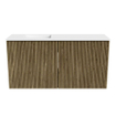 Mondiaz JOYA 80cm toiletmeubel - kleur Dusk - Wastafel FAYE positie Links 1 kraangat kleur Talc. SW1421614