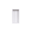 Zeza Arte Niche en applique - 30x15x10cm - solid surface - blanc mat SW1472205