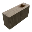 Mondiaz JOYA-DLUX 80cm toiletmeubel - kleur Shadow - Wastafel FAYE positie Rechts 1 kraangat kleur Arena. SW1424804