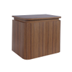Epoch Meuble de toilette - 51x35x41cm - coins arrondis - 2 portes - plan de toilette - sans trou de robinet SW1436545