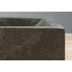 Forzalaqua Venetia lave-mains 40x22x10cm lavabo gauche 1 trou de robinet droit Pierre naturelle Granit adouci FO100074