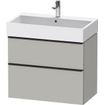 Duravit D-neo Meuble sous vasque 78.4x44.2x62.5cm 2 tiroirs Gris béton mat SW641445