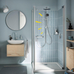 Grohe Vitalio Start 250 flex Colonne de douche - avec inverseur - montage mural - pomme de douche 2 jets - douchette 2 jets - chrome SW1028077