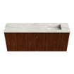 Mondiaz JOYA-DLUX 100cm meuble de toilette - couleur Ruby - Vasque FAYE position Droite 1 trou de robinet couleur Ostra. SW1423783