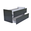 Wiesbaden Vision onderkast met 2 laden 100 x 46 cm hoogglans grijs SW95817