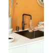 Quooker Fusion Square kokendwaterkraan - draaibare uitloop - Combi reservoir - Warm / kokend water - Zwart SW99174