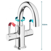 Robinet lavabo Crosswater MPRO - 20,8 cm - sans bonde - chrome SW31191