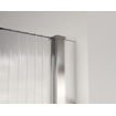 Fortifura Galeria Douche à l'italienne - 60x200cm - verre nervuré - Chrome SW876949
