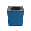 MONDIAZ TURE-DLUX Meuble de toilettes 40cm Jeans. Lavabo EDEN Lava position milieu. Sans trou de robinet. SW1103819