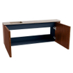 Mondiaz JOYA-DLUX 111.6cm toiletmeubel - ronding rechts kleur Ruby - Wastafel FAYE positie Links Zonder kraangat kleur Saba. SW1425626