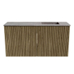 Mondiaz JOYA-DLUX Meuble de toilette 80cm - couleur Dusk - Vasque FAYE position Droite Sans trou de robinet couleur Oza SW1425983