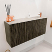 Mondiaz JOYA-DLUX 90cm meuble de salle de bains - couleur Shadow - Vasque FAYE position Droite 1 trou de robinet couleur Ostra. SW1423016