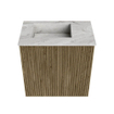 Mondiaz JOYA-DLUX Meuble de toilette 40cm - couleur Dusk - Lavabo FAYE position Gauche Sans trou de robinet couleur Glace. SW1423124