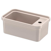FugaFlow Eccellente Pietra Ensemble de fontaine – 45x27 cm – 1 trou de robinet – céramique – porte-serviettes – rose mat SW1481810