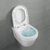 Villeroy and boch toilette suspendue sans rebord avec siège bidet maro d'italia di600 céramique+ blanc SW705713