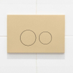 QeramiQ Dely Swirl Ensemble WC - 36.3x51.7cm - réservoir encastré Geberit UP320 - avec châssis Burda - abattant slim - plaque de commande beige - boutons ronds - noir mat SW1164823