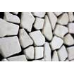 Kerabo Carreau de sol et de mur éclats de marbre beige tambourinés mixte aspect pierre naturelle beige rustique doux par pièce SW88464