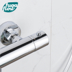 FugaFlow Efficiente Sobrado ensemble de douche à effet pluie avec thermostat douche de tête 30cm douchette à main 3 positions chrome 110cm SW1123781