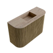 Mondiaz JOYA-DLUX Meuble de salle de bains 63.2cm - arrondi gauche et droite couleur Dusk - Vasque FAYE position Milieu Sans trou de robinet couleur Saba SW1426105