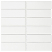 La mosaïque Mosaic Factory Barcelona - 29,1x29,7cm - carrelage mural et de sol - Rectangulaire - Porcelaine Blanc Mat SW523993