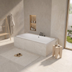 Zeza Oval Baignoire - 180x80x48cm - duo - acrylique - Blanc brillant SW1015083