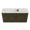 Mondiaz JOYA-DLUX 80cm toiletmeubel - kleur Shadow - Wastafel FAYE positie Midden Zonder kraangat kleur Ostra. SW1423011