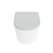 MONDIAZ LAVIE WC suspendu - 36x53cm - sans bride - Greey (gris) - softclose - quick-release - abattant WC - Talc (offwhite) SW1208630