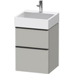 Duravit D-neo Meuble sous vasque 48.4x44.2x62.5cm 2 tiroirs Gris béton mat SW640918