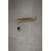 Hotbath &MORE Radiateur sèche-serviettes - 50x19cm - carré - 1 barre - horizontal - avec interrupteur - laiton brossé PVD SW1245726