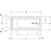 Duravit Starck kunststof inbouwbad acryl rechthoekig 150x75x46cm wit 0297570