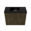 Mondiaz JOYA 50cm meuble de toilette - couleur Shadow - Vasque FAYE position Gauche 1 trou de robinet couleur Urban. SW1421469