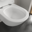 Villeroy & Boch Subway 3.0 Toiletset - zonder spoelrand - diepspoel - inbouwreservoir - twistflush - bedieningsplaat chroom glans - zitting softclose & quickrelease - ceramic+ stone white SW956300