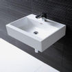 Laufen Living City vasque à poser 60x46x15,5cm 1 trou de robinet avec trop-plein dessous rectifié céramique blanc GA56154