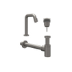 IVY Pact Ensemble de lave-mains - Contour - posé - bas - bonde always open - metal black brossé PVD SW1031694