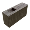 Mondiaz JOYA-DLUX 80cm toiletmeubel - kleur Shadow - Wastafel FAYE positie Links Zonder kraangat kleur Oza. SW1425040