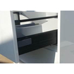 Saniclass New Future Black Spirit meuble sans miroir 80cm Blanc brillant SW17778