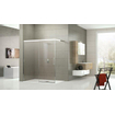 Novellini Rose PHB porte coulissante pour douche à l'italienne avec barre murale 117/120x200cm droite mat 0335499