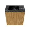 Mondiaz JOYA-DLUX Meuble de toilette 40cm - couleur Oak - Lavabo FAYE position Gauche 1 trou de robinet couleur Lava SW1422008