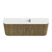 Mondiaz JOYA 113.2cm toiletmeubel - ronding links en rechts kleur Dusk - Wastafel FAYE positie Midden 1 kraangat kleur Talc. SW1421622