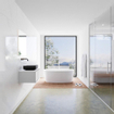 Mondiaz Lagom Meuble salle de bains 60x30.9x45cm Solid Surface Urban 1 tiroir avec lavabo BINX vasque à poser Centre sans trous de robinet SW409295