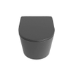 MONDIAZ LAVIE wandclosetpack - 36x53cm - diepspoel - rimless - Dark grey (grijs) - softclose - quick-release - toiletzitting - Dark grey (grijs) SW1208599