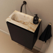 MONDIAZ TURE-DLUX 40cm toiletmeubel Urban. EDEN wastafel Frappe positie links. Zonder kraangat. SW1102615