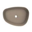 Arcqua Rocker vasque à poser - organique droite - 50x37cm - mat truffe SW1209149